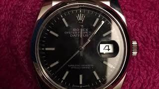 How a Rolex DateJust changes the date