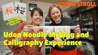 Udon Noodle Making and Calligraphy Experience: Dive into Japanese Culture!