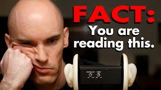 ASMR | Extremely Boring Facts That'll Put You to Sleep, Guaranteed*