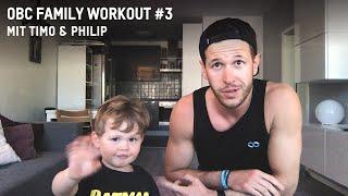 5 Min. Eltern & Kind Workout "Tabata: Squat & Crunch" | OBC Family Workout #3