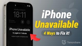 iPhone Unavailable Unlocked | How to Fix iPhone Unavailable Lock Screen Error | 100% Work [2024]