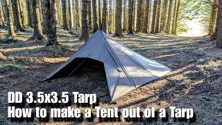 DD 3.5 x 3.5 Tarp Tent Tutorial • Tarpology