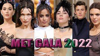 MET GALA 2022 ALL CELEBRITIES ATTENTED AND OUTFITS JENNER,HADID,CAMILLA,SHAWN,KATY and MORE