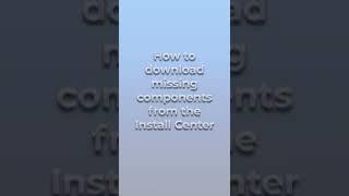 Downloading missing and updated components from Zoom Player's Install Center