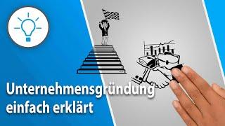 Unternehmensgründung einfach erklärt (explain it simple - Erklärvideo)