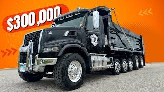 24 Hours in my $300,000 Luxury Dump Truck! as a 27 year old owner operator