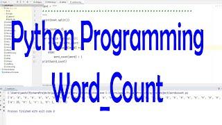 Learn Python Programming - Word Count