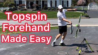 How To Easily Hit Great Topspin Forehands (Tennis Technique Explained)