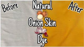 Natural Onion Skin Dye  DIY Plant Fabric Dye 