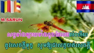 សូត្រផ្សាយមេត្តាចិត្តចំពោះសព្វសត្វ - ទុក្ខប្បត្តា - Khmer Dharma chanting