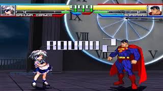 NICK54222 MUGEN: Sakuya Izayoi (me) VS Superman (SeanAtly)