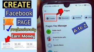 How to Create Facebook Page Professionally & Earn Money in 2025