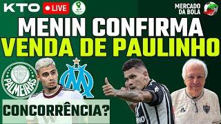 AO VIVO | DONO DA SAF DO GALO CONFIRMA PAULINHO NO PALMEIRAS | CONCORRÊNCIA POR ANDREAS PEREIRA?