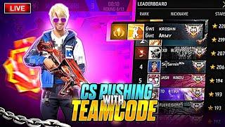 Teamcode  Gameplay in cs rank Live  | cs rank push live in free fire | GAMING WITH IDEA