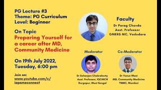 Lect #004: Career after MD Community Medicine: Prepare yourself