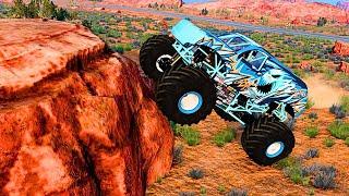 Extreme Cliff Jumping with YETI Trucks 🪂 Adrenaline Adventure