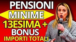 PENSIONI MINIME DICEMBRE 2024: 13esima e BONUS: Ecco Chi Prenderà Più di 1.200€!