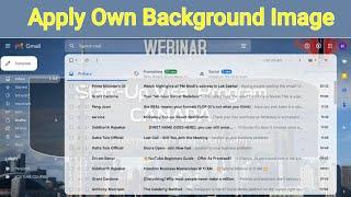 How to set a custom background image in Gmail | Change Gmail background theme