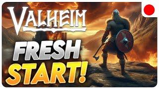 Noob Play Valheim! Fresh Start! #valheim #valheimashlands