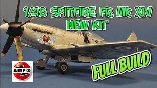 AIRFIX 1/48 SPITFIRE FR MK XIV NEW TOOLING VIDEO BUILD #airfixmodels