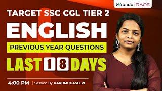 TARGET SSC CGL TIER 2 | ENGLISH PYQ | LAST 17 DAYS | AARUMUGASELVI