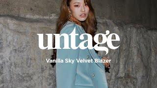 언티지 바닐라 스카이 벨벳 블레이저 / VANILLA SKY VELVET BLAZER by UNTAGE