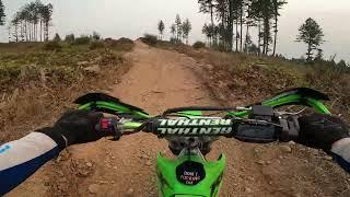 Racing Through the Woods on my Kawasaki KLX 140R F