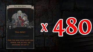 Opening 480 Sets of The Mad King (and Creating the Adorneds We Can) - Path of Exile 3.24 Necropolis