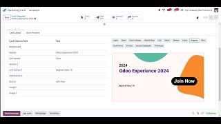 Odoo 18 Marketting Card App || New App in Odoo 18