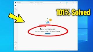 One of the update services is not running properly in Microsoft Store - How To Fix Error encountered