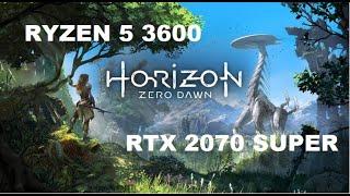 Horizon Zero Dawn benchmark | RTX 2070 Super | Ryzen 3600 | 1080p and 4k Test