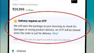 Flipkart Fix Delivery requires an OTP Problem Solve In Flipkart Order