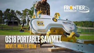 Frontier OS18 Portable Sawmill – Get More Done, In Less Time, With Less Space