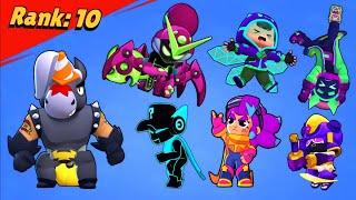 ALL 399 SKINS LOSING POSE in Brawl Stars