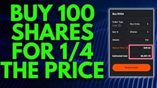 HOW TO BUY 100 SHARES OF A STOCK FOR 1/4 THE COST! | STOCK MARKET