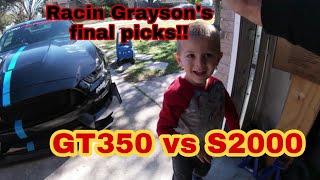 GT350 vs S2000 Episode Series Exit: Grayson picks his winner(s) #S2000 #GT350