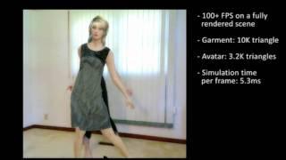 Kinect driven virtual mirror & virtual fitting room with real-time cloth simulation