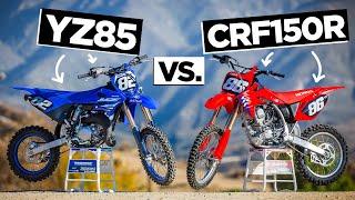 Mini Testers Review: Yamaha YZ85 vs Honda CRF150 – 2-Stroke vs 4-Stroke