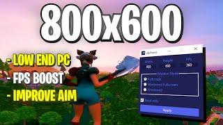 Best Low End Stretched Resolution in Chapter 4 - *800x600* Stretched Resolution in Fortnite!