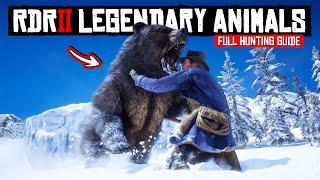 HUNTING All 16 LEGENDARY Animals in RDR2