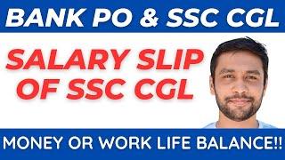 Left Bank PO & Joined SSC CGL | SSC CGL Latest Salary Slip 2024 With Allowances | Banker Couple