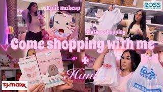 COME SHOPPING WITH ME + HAUL  | Tj maxx, & Ross (clothes, makeup, cuteness & juicy couture)