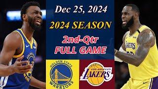 Lakers vs Warriors Game 2nd-Qtr | Dec 25,2024 | NBA TODAY