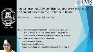 c programming basic   multiple conditions in c programming