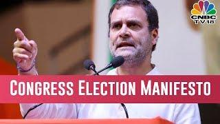 Lok Sabha Elections: Congress Releases Poll Manifesto Focus On Jobs, Farmers, Nyay