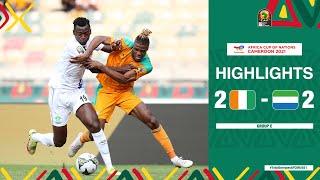 Côte d'Ivoire  Sierra Leone Highlights - #TotalEnergiesAFCON2021 - Group E