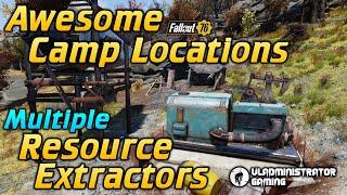Awesome Camp Locations with Multiple Resource Extractors Fallout 76