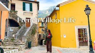 South of France Daily Life, famous raclette winter food, walk in Menton, life in medieval village