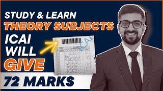 How to Study Theory Subjects For ICAI Exams | ICAI Will Give 72 marks with This | Neeraj Arora