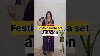 Festive Amazon kurta set #Amazon #kurtaset #fashion #shorts #youtubeshorts #ashortaday